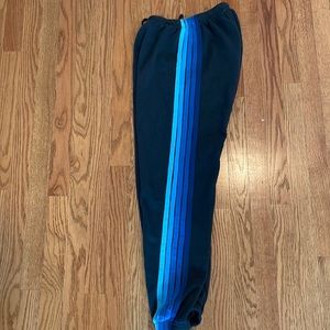 Aviator Nation.  Women Small.  5-Stripe Charcoal/Blue